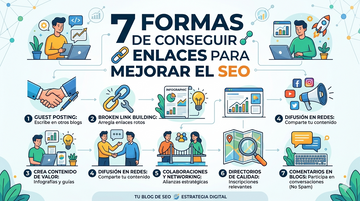 7 formas de conseguir enlaces para mejorar el SEO